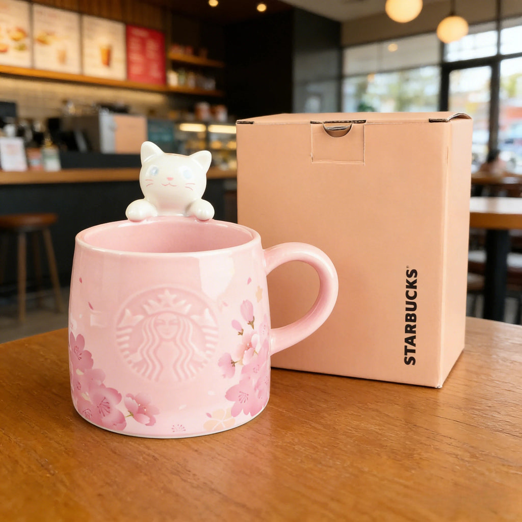 Taza Starbucks Gato Sakura