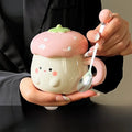 Taza Fresa con Tapa y Cuchara