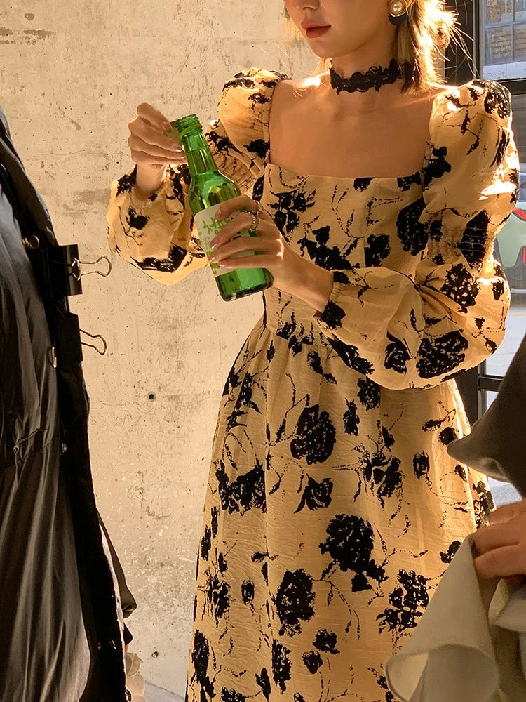 Vestido de Terciopelo Estilo Princesa — Elegancia Vintage