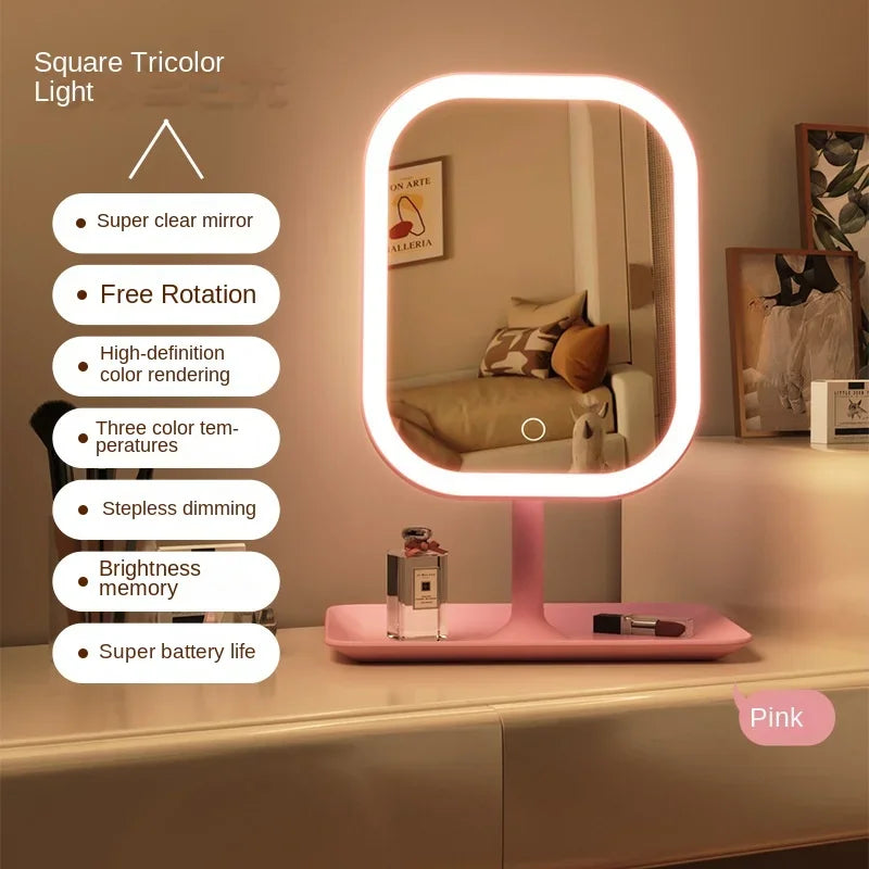 Espejo de Tocador con Luz LED — Control Táctil