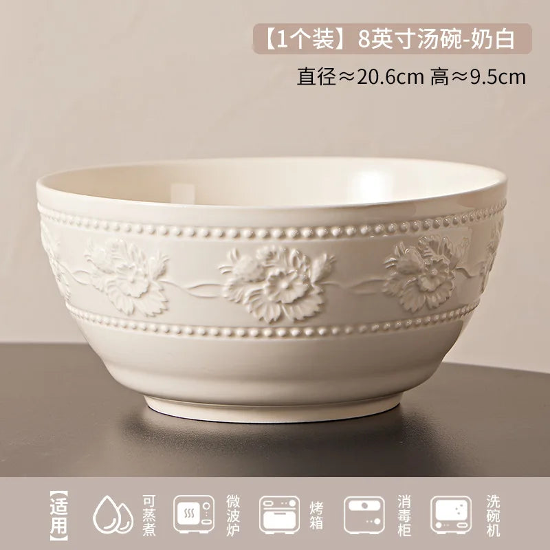 Bowl Relieve Estilo Francés