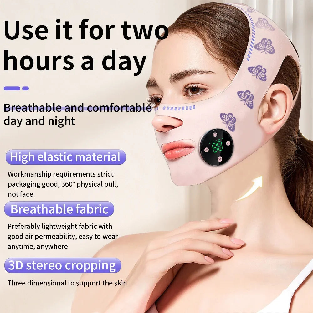 Mascarilla EMS Reafirmante Facial — Recarga USB