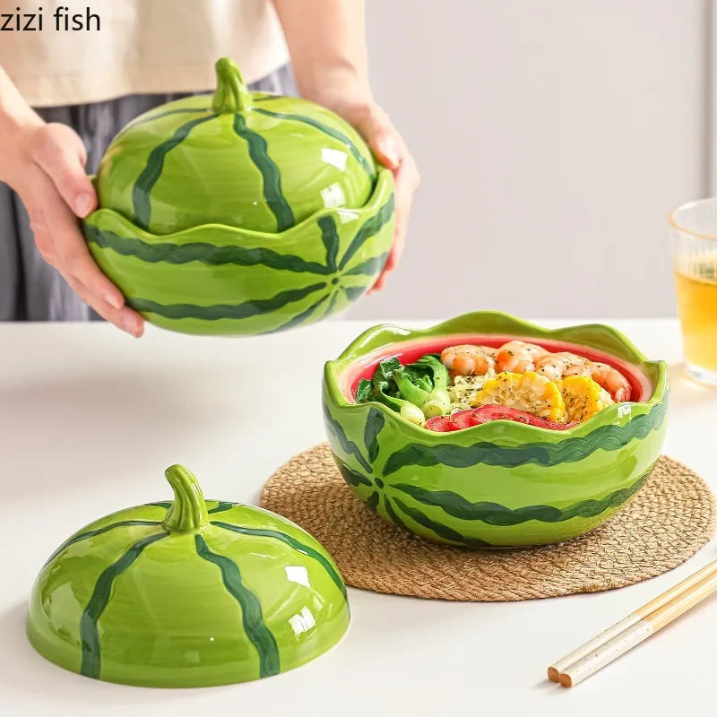 Bowl con Tapa Diseño Sandía