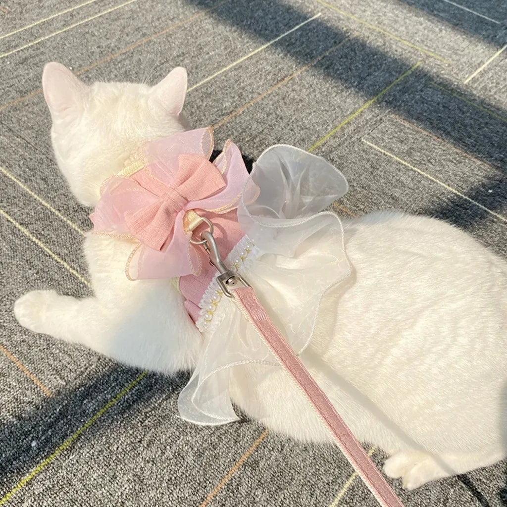 Arnés y Correa Estilo Princesa para Mascota
