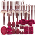 Set de 56 Piezas — Brochas, Esponjas y Borlas