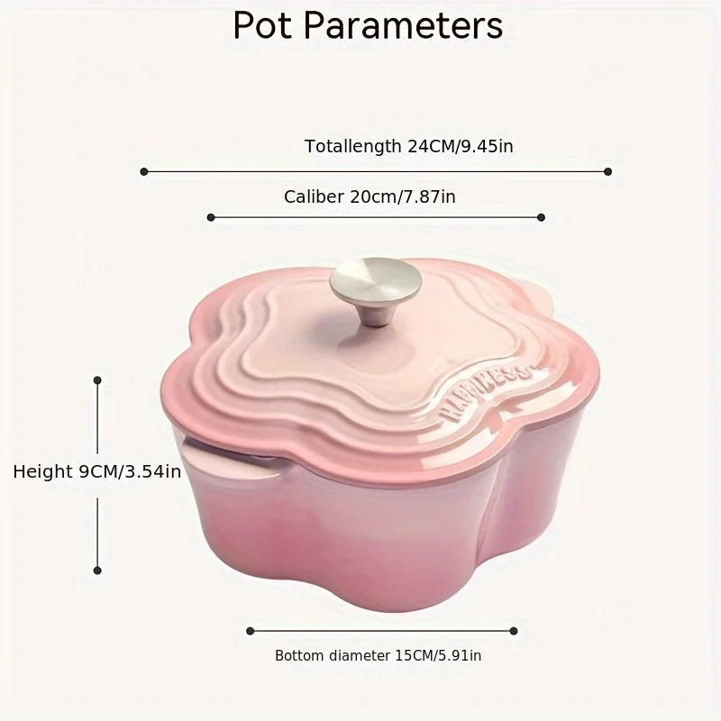 Olla Esmaltada Diseño Pétalo