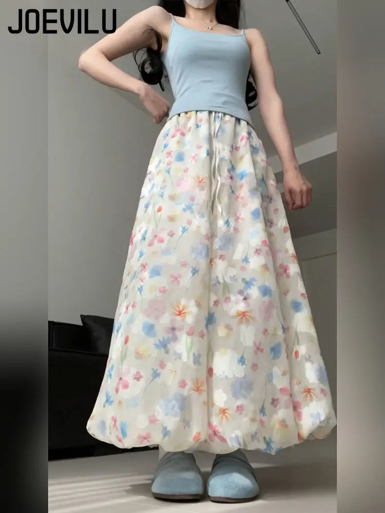 Pantalón Palazzo Floral — Tiro Alto Estilo Boho Francés