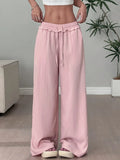 Pantalón Ancho Rosa Estilo Dopamine — Corte Relajado
