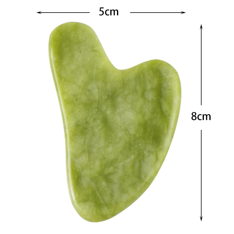 Gua Sha de Piedra Natural Tipo Jade