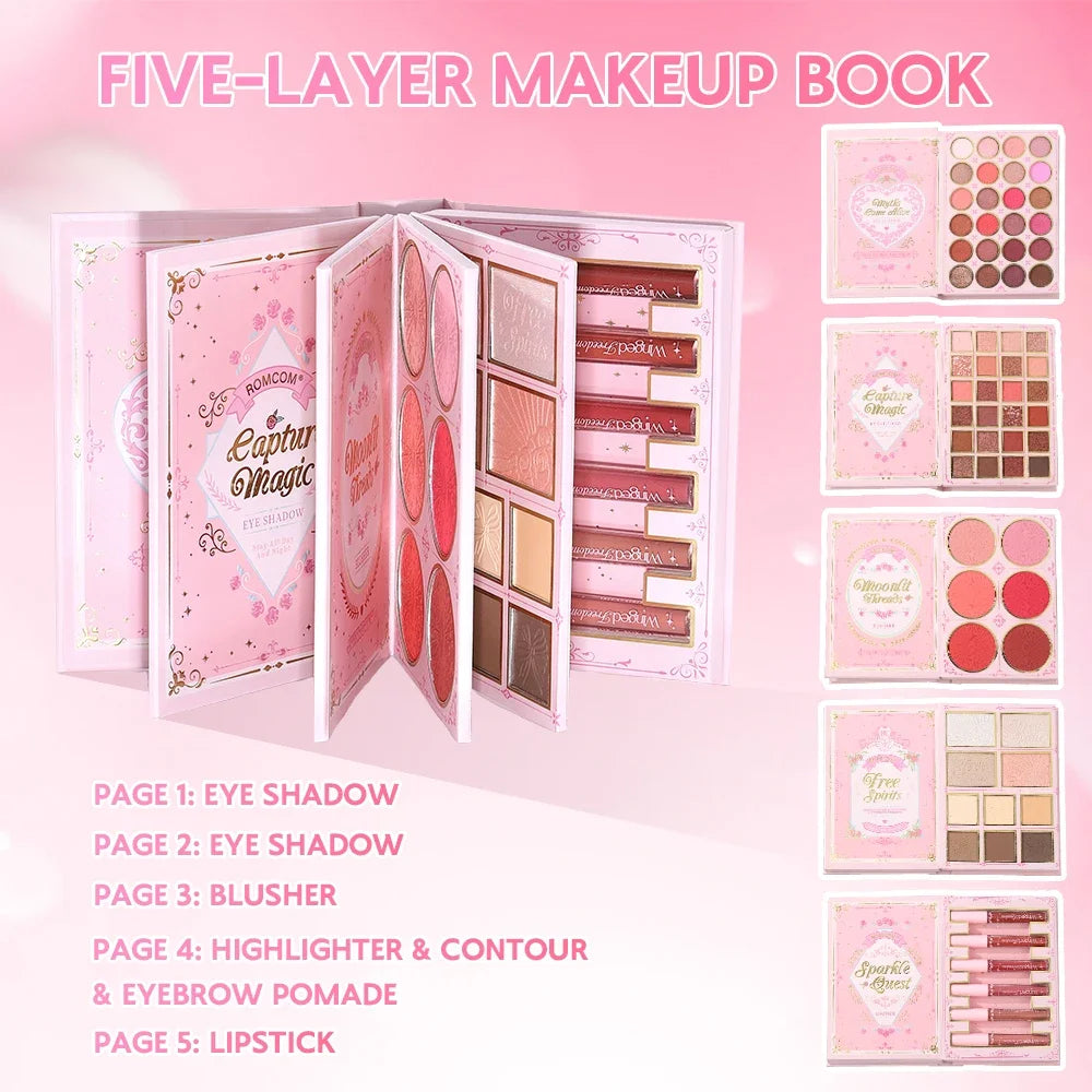 Paleta Libro de Maquillaje Completa — 5 Capas