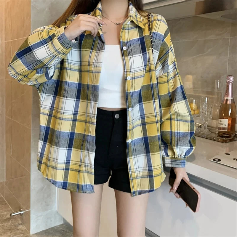 Camisa Oversize a Cuadros — Estilo Grunge