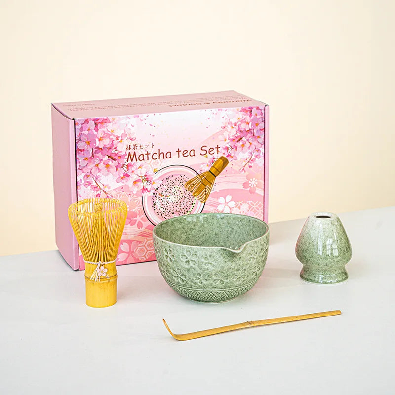 Set de Matcha con Batidor de Bambú