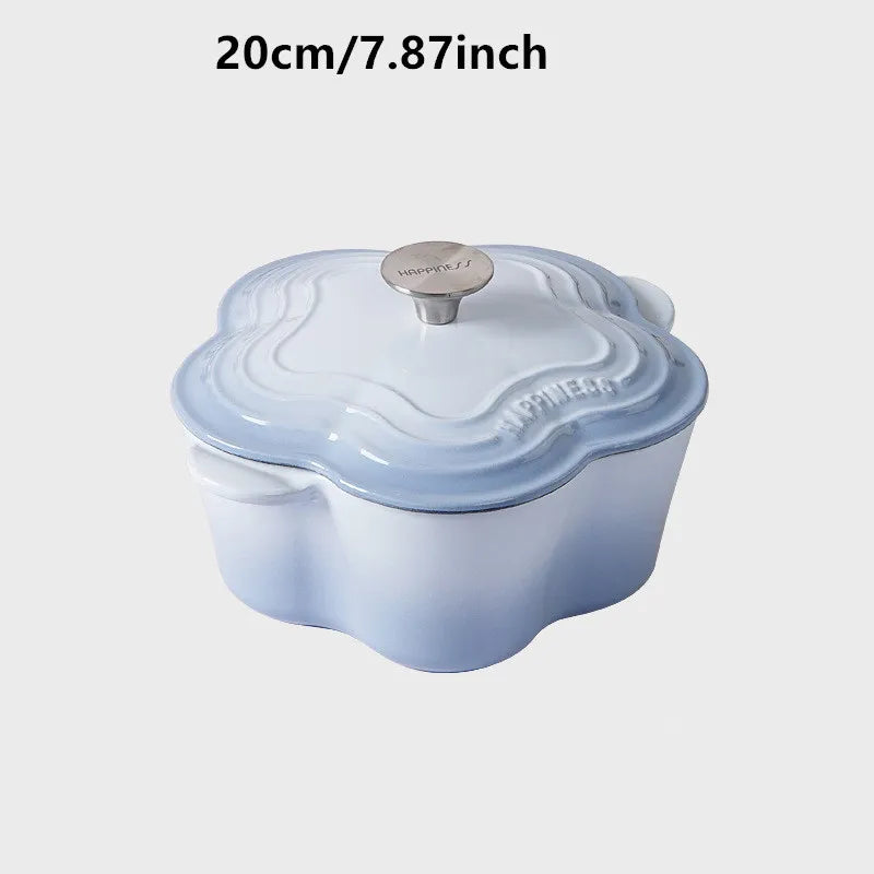 Olla Esmaltada Diseño Pétalo