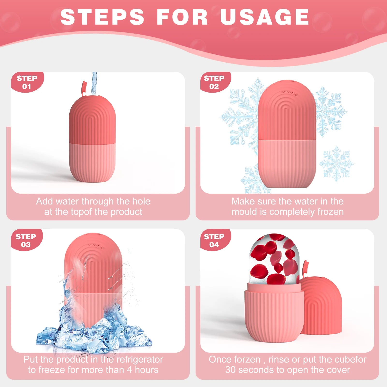 Molde de Silicona para Hielo Facial