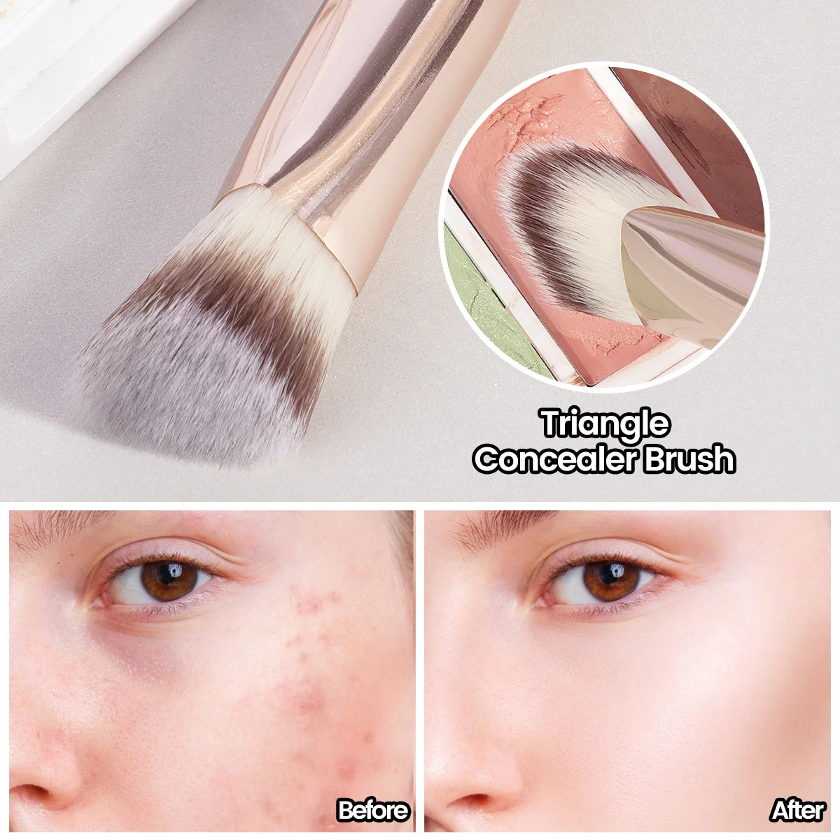 Brocha Triangular para Corrector