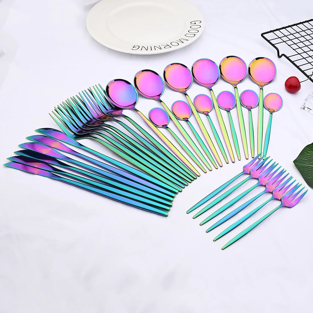 Set de Cubiertos x30 Rosa