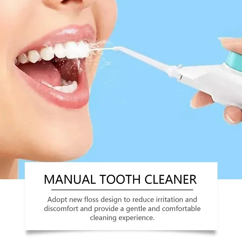 Irrigador Bucal Manual Portátil — Limpieza Dental