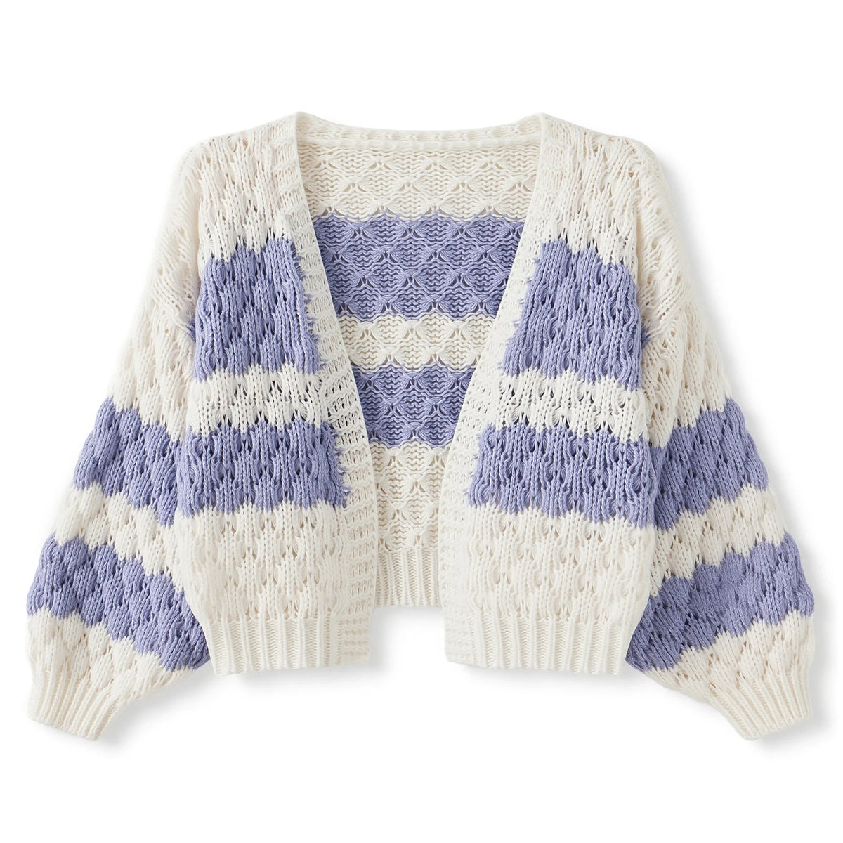 Cárdigan Oversize Color Block — Estilo Y2K Multicolor