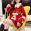 Sweater Navideño Cuello Peter Pan — Corte Holgado