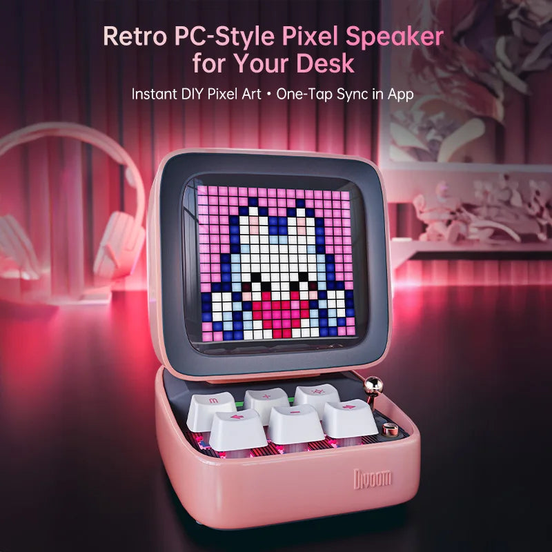 Parlante Bluetooth Retro Pixel Art