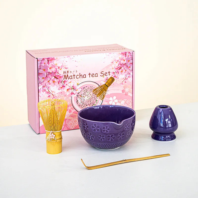 Set de Matcha con Batidor de Bambú