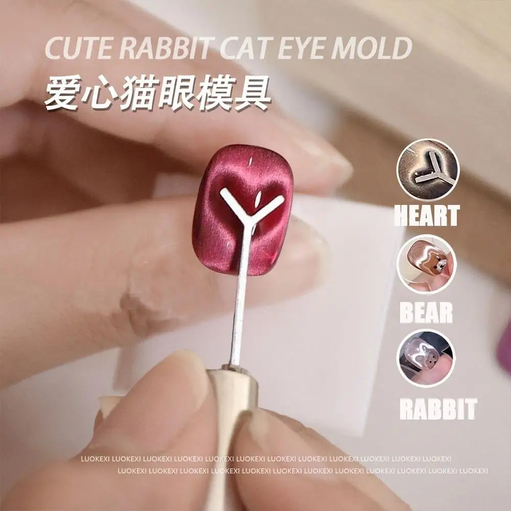 Set de Placas Magnéticas para Uñas — Efecto Ojo de Gato