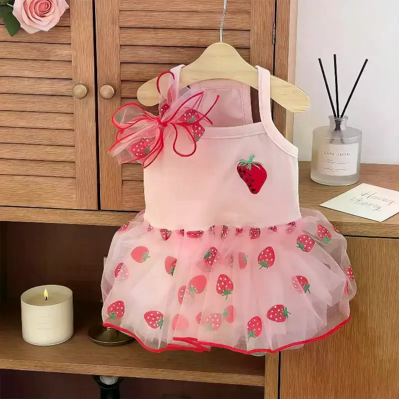 Vestido Fresa para Mascota