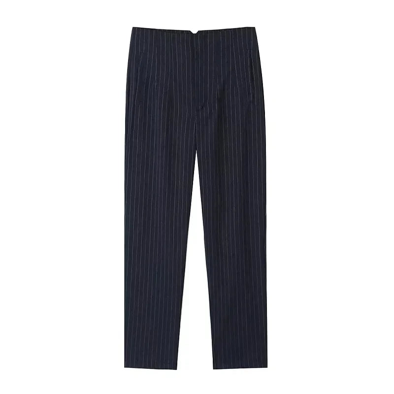 Pantalón Recto de Oficina Tiro Alto — Corte Formal