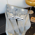 Jeans Boyfriend Rotos Tiro Alto — Efecto Desgastado
