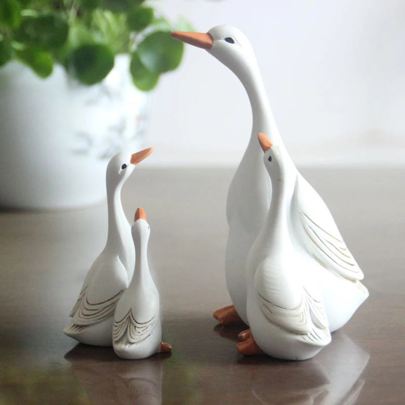Figura Decorativa Pato y Patito