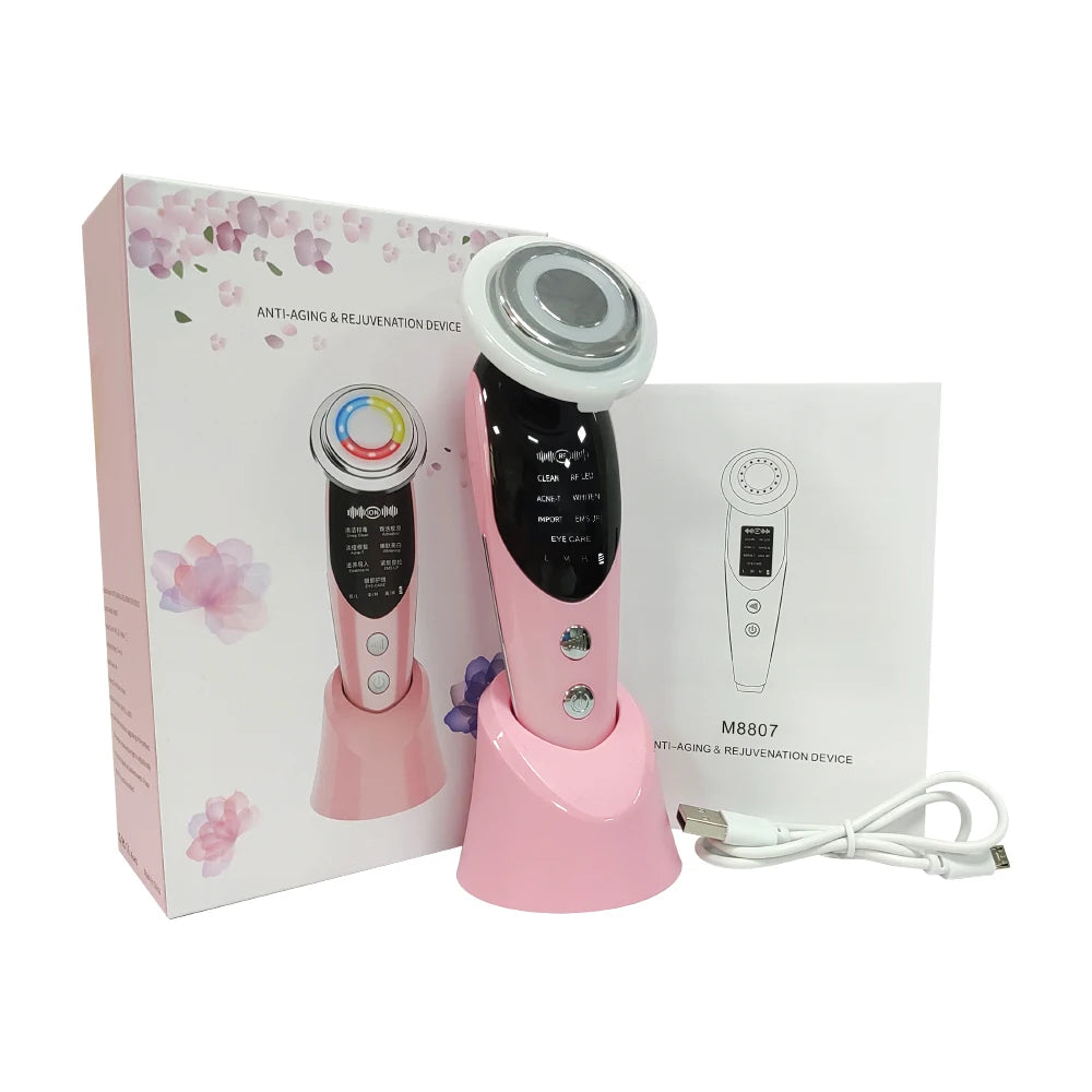 Dispositivo Facial 7 en 1 — Microcorriente y LED