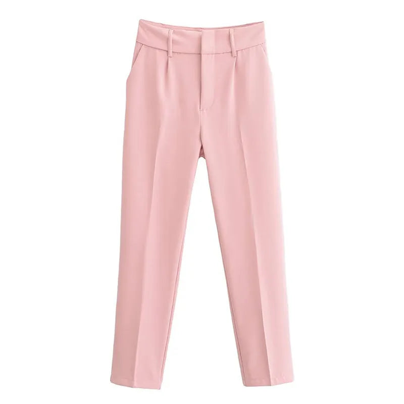 Pantalón Tipo Lápiz de Oficina — Tiro Alto Todo Combina