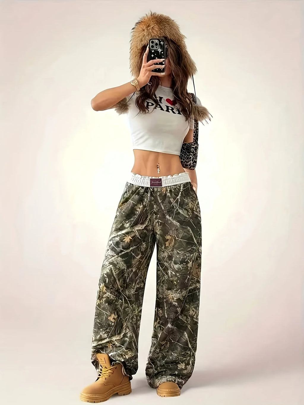 Pantalón Ancho Camuflado — Cómodo para el Día a Día