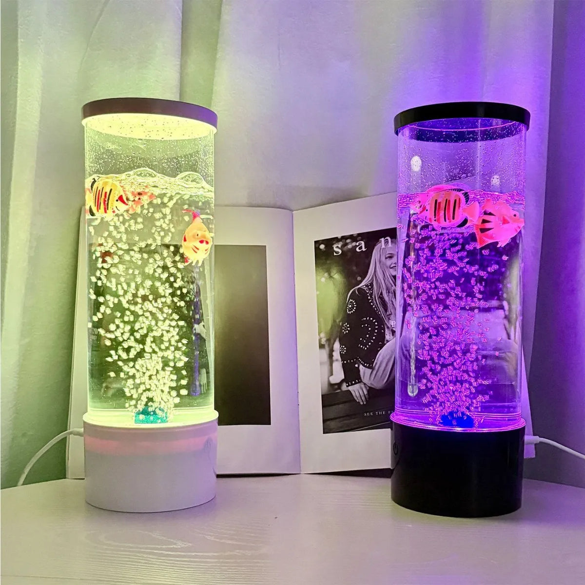 Lámpara Nocturna Burbujas LED