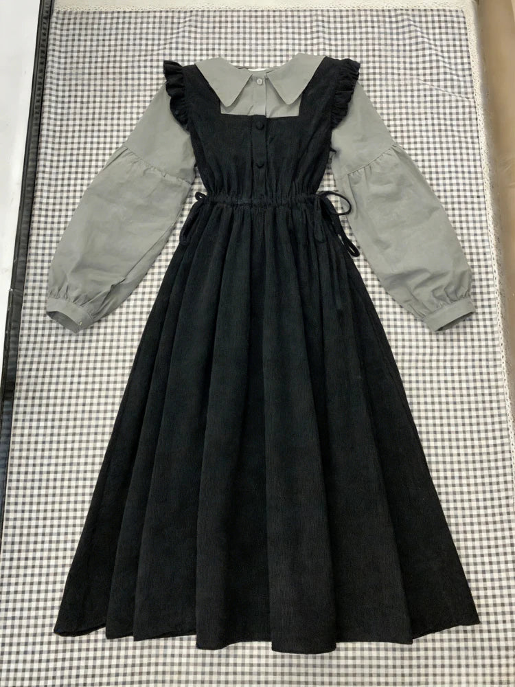 Vestido Midi a Cuadros Estilo Francés — Casual y de Oficina