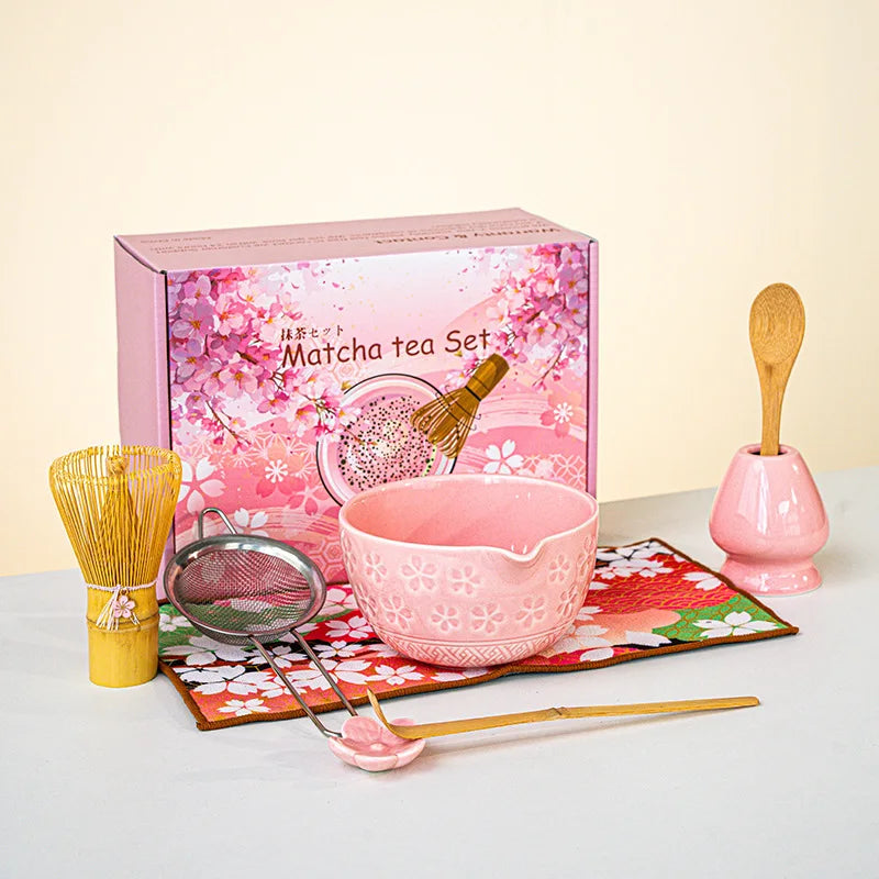 Set de Matcha con Batidor de Bambú