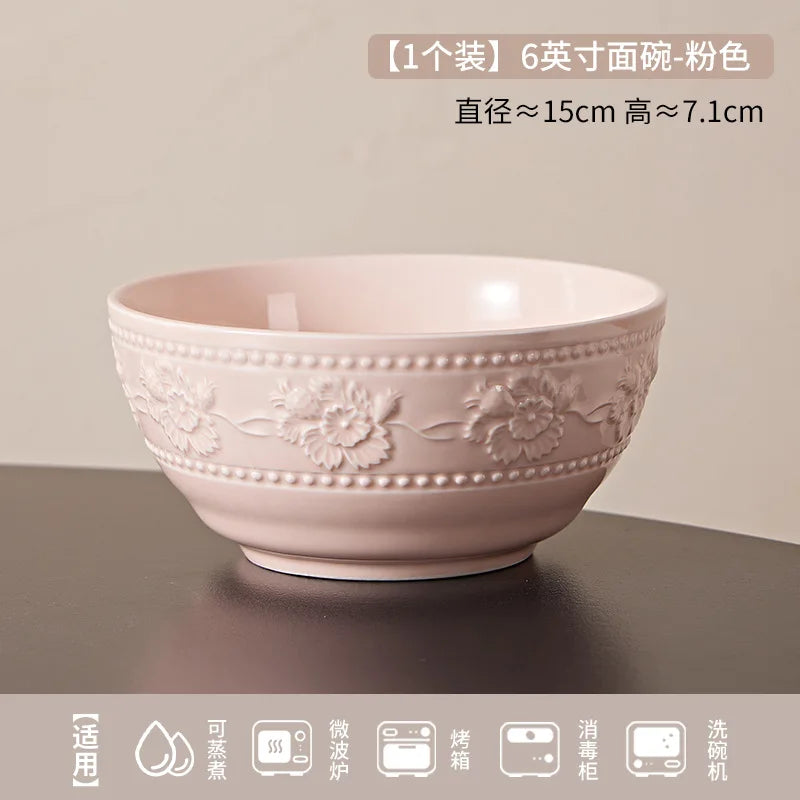 Bowl Relieve Estilo Francés