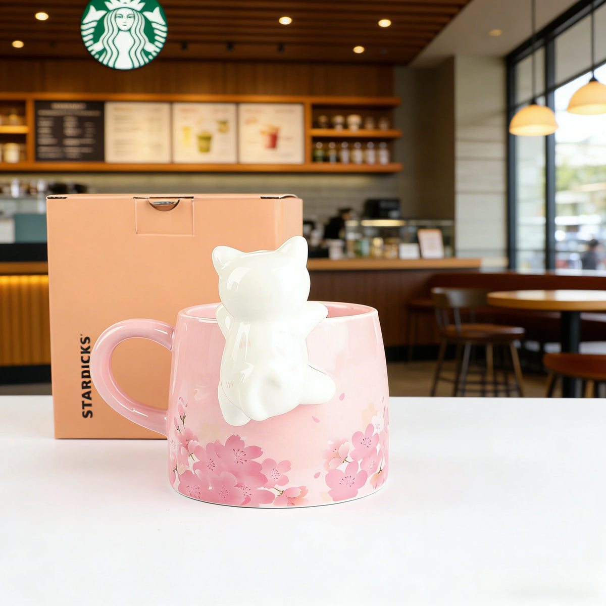 Taza Starbucks Gato Sakura