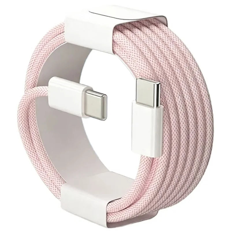 Cable USB-C a USB-C 60W — Carga Rápida Trenzado