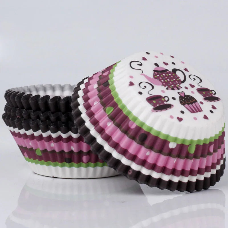 Set de 100 Moldes de Papel para Cupcakes y Muffins