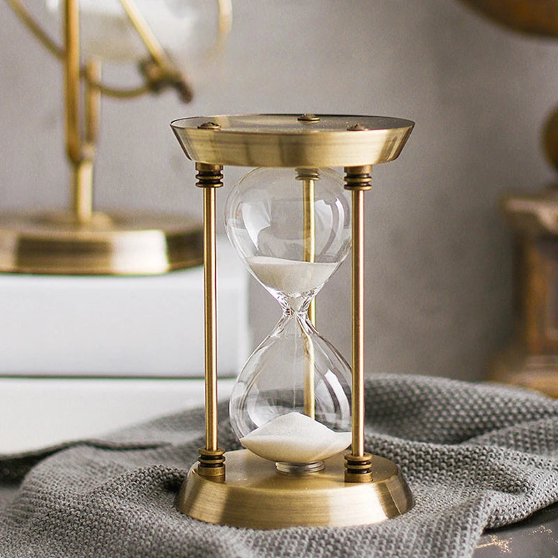 Reloj de Arena Retro Metálico