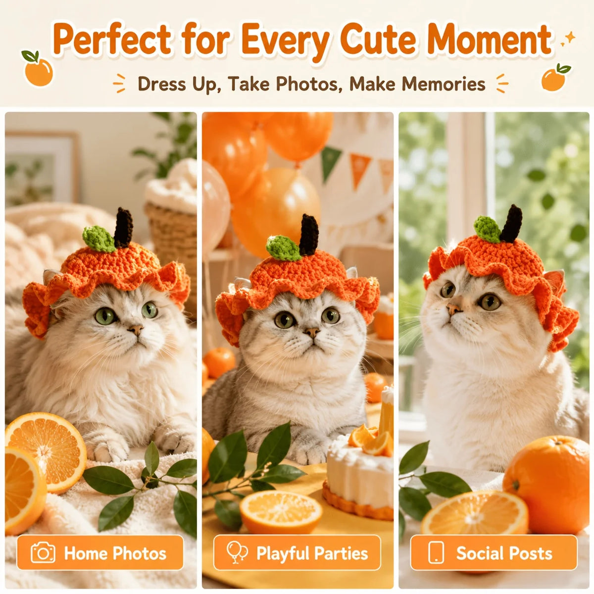 Gorro Cáscara de Naranja para Mascota