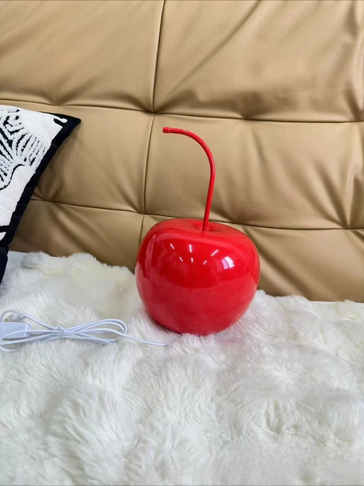 Lámpara de Noche USB Vidrio Cerezo