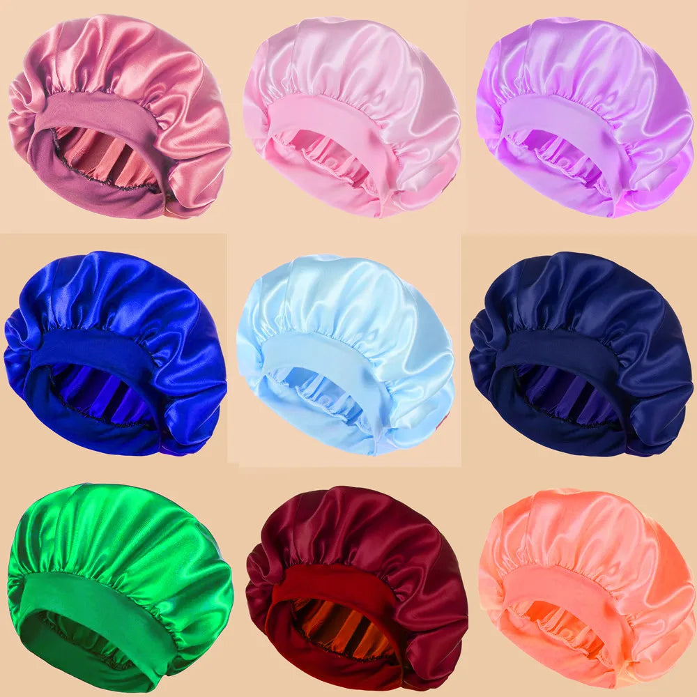 Gorro de Ducha de Satén — Ala Ancha