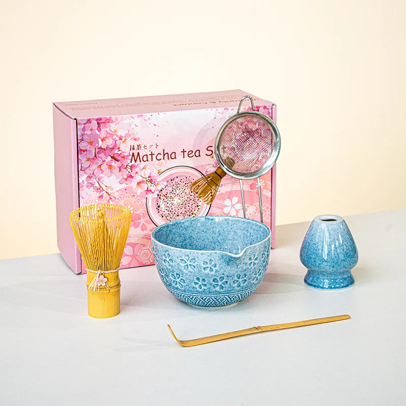 Set de Matcha con Batidor de Bambú