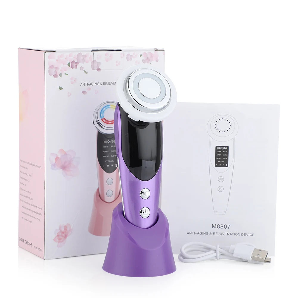 Dispositivo Facial 7 en 1 — Microcorriente y LED