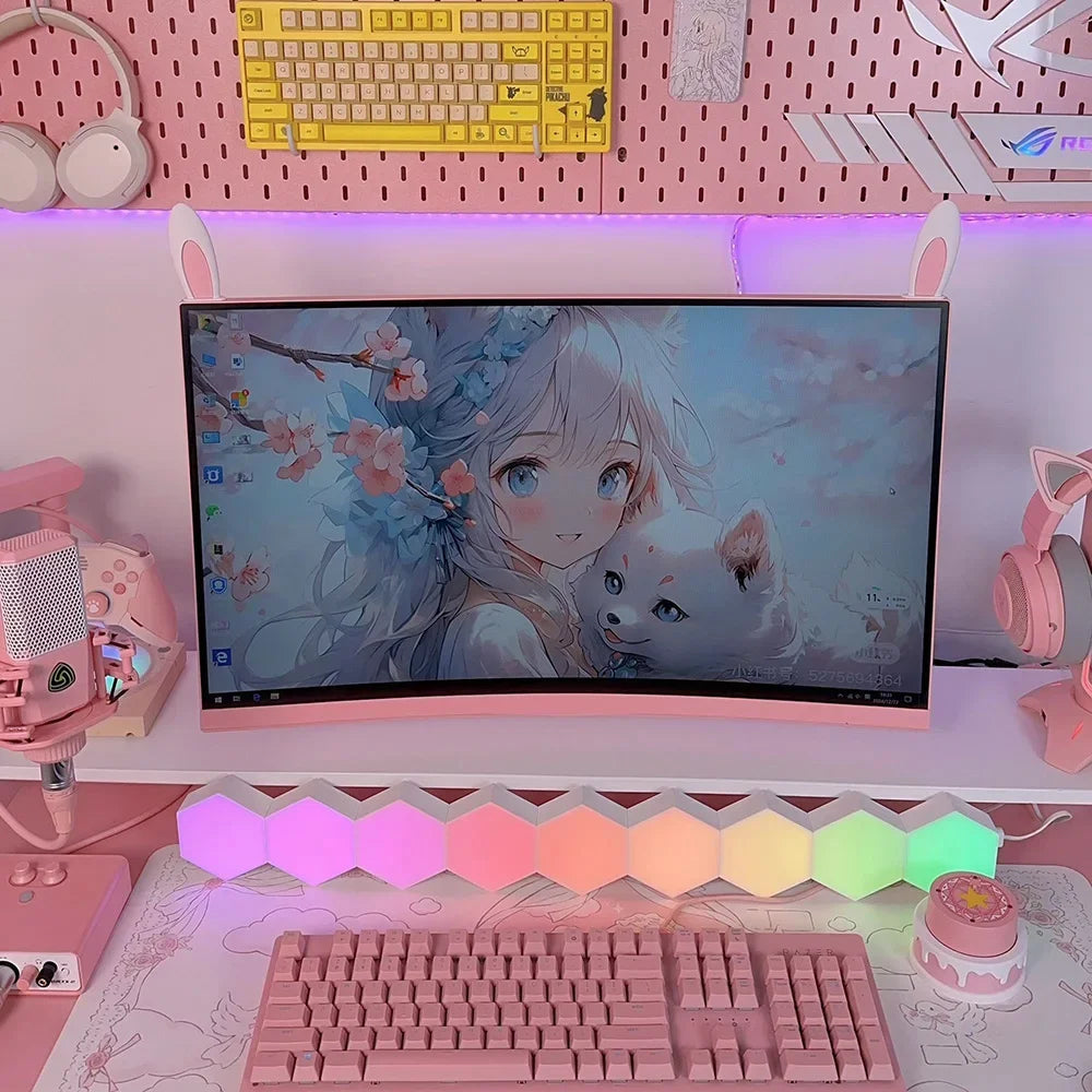 Orejas de Conejo Decorativas para Setup Gamer