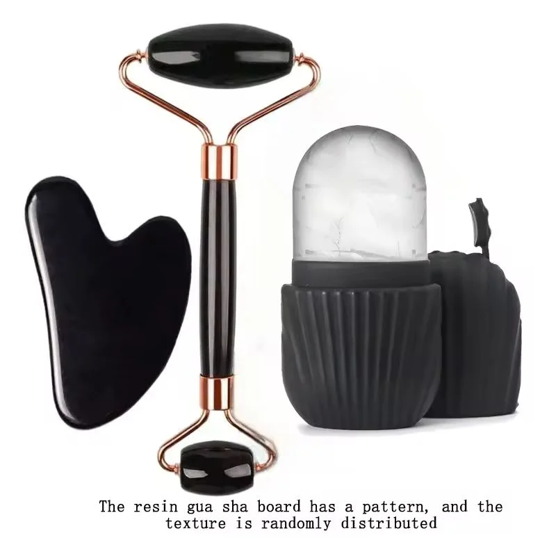 Set de Rodillos de Hielo Faciales — Gua Sha y Contorno
