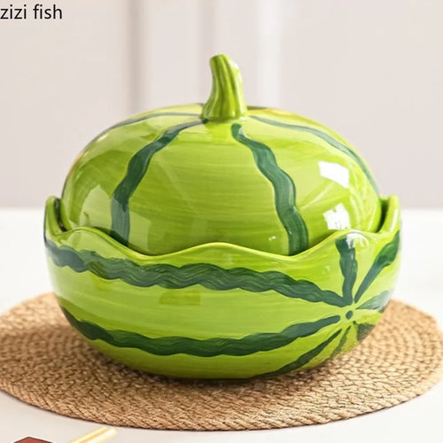 Bowl con Tapa Diseño Sandía
