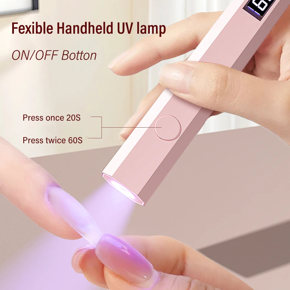 Lámpara UV LED Portátil para Uñas — Secado Rápido